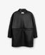 Trench din piele negru transformabil, Gulliver