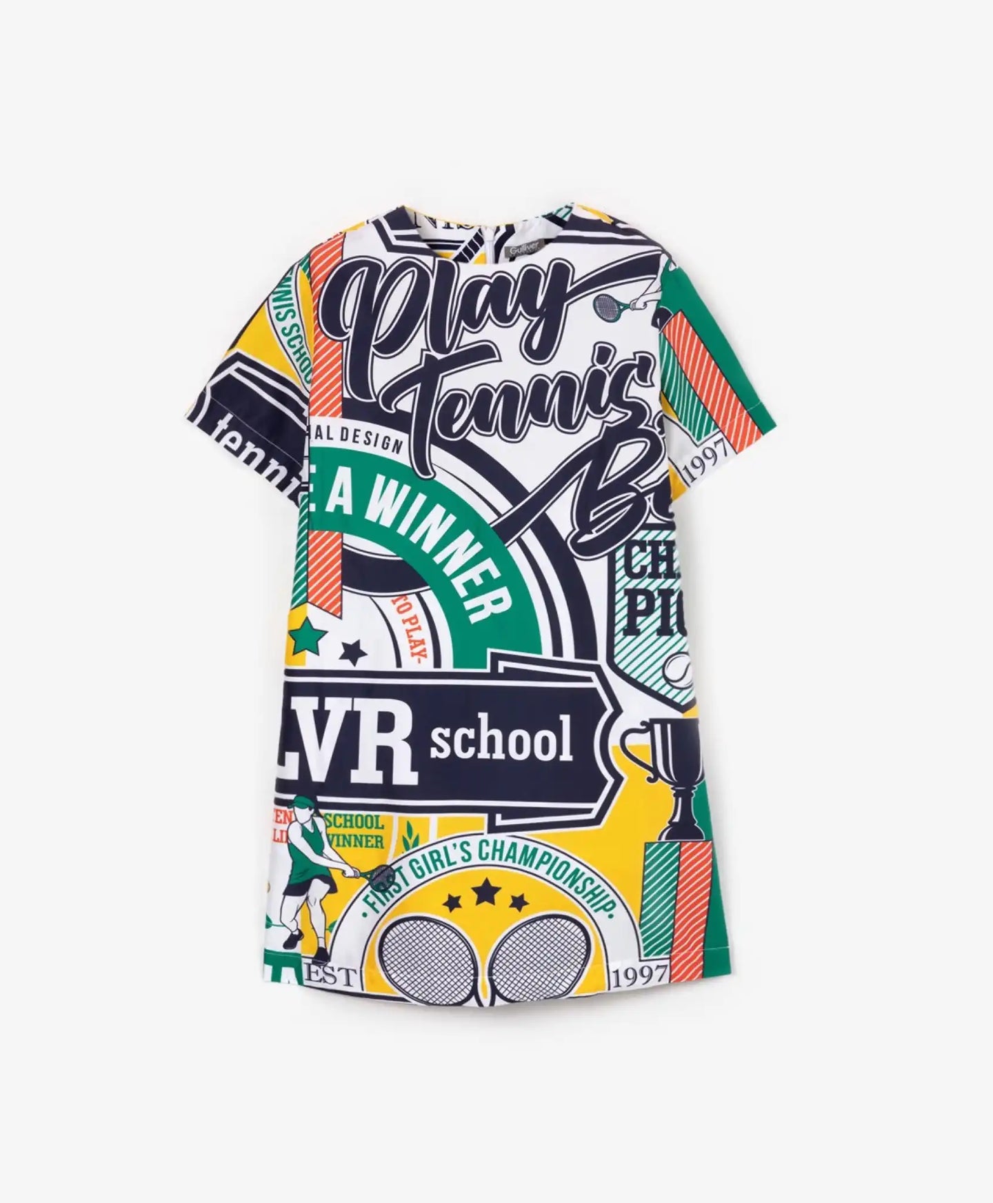 Rochie colorată din poplin, Gulliver
