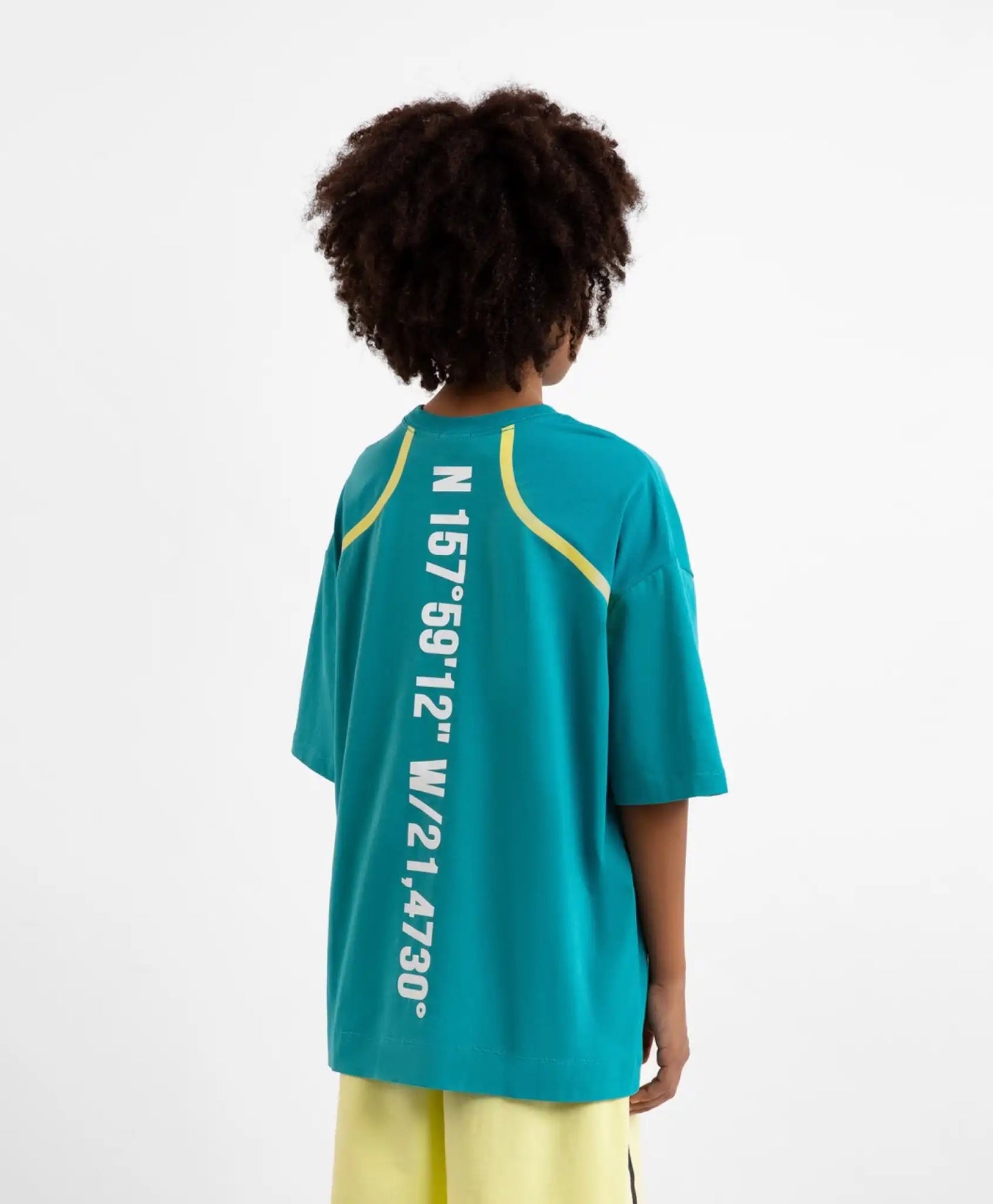 Tricou cu mânecă scurtă cu imprimeu mare, turcoaz, Gulliver