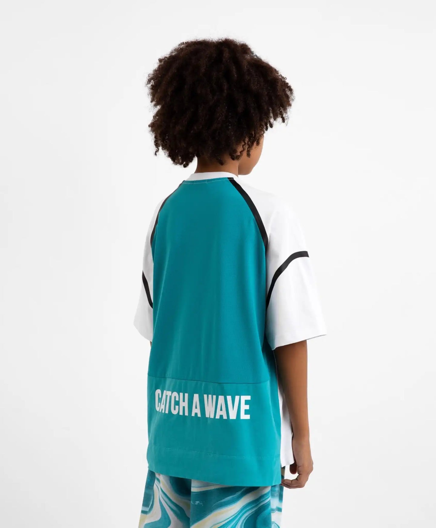 Tricou combinat cu mânecă scurtă și imprimeu mare, Gulliver