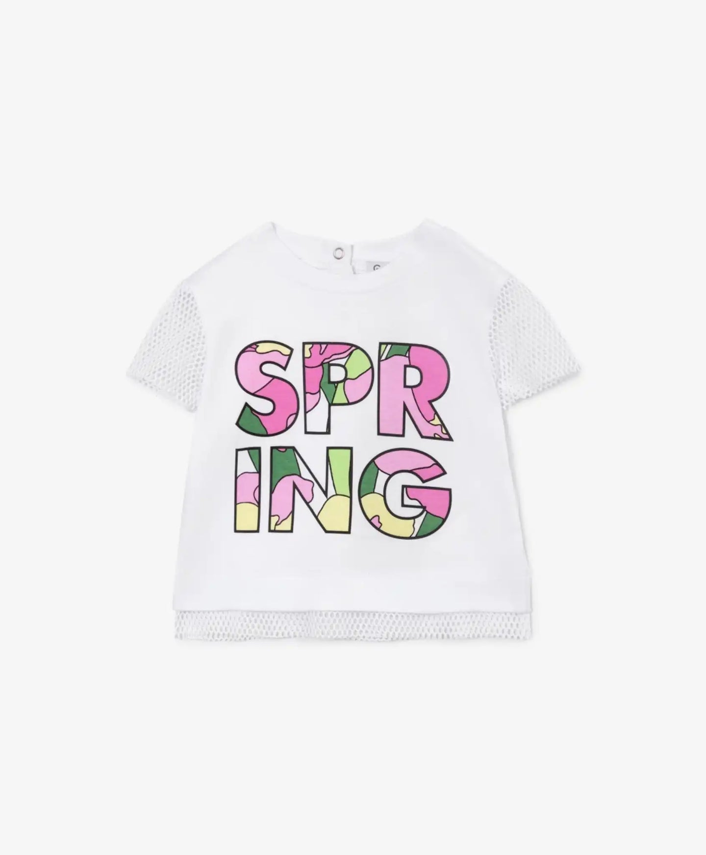 Tricou cu imprimeu colorat, alb, Gulliver
