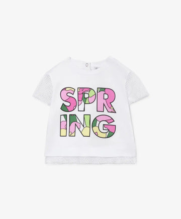 Tricou cu imprimeu colorat, alb, Gulliver