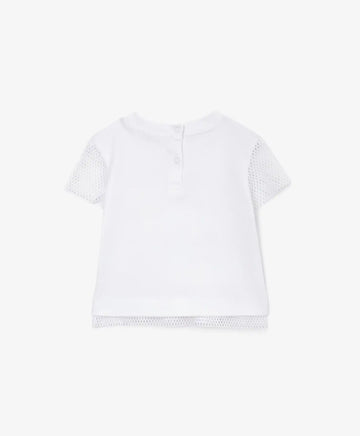 Tricou cu imprimeu colorat, alb, Gulliver