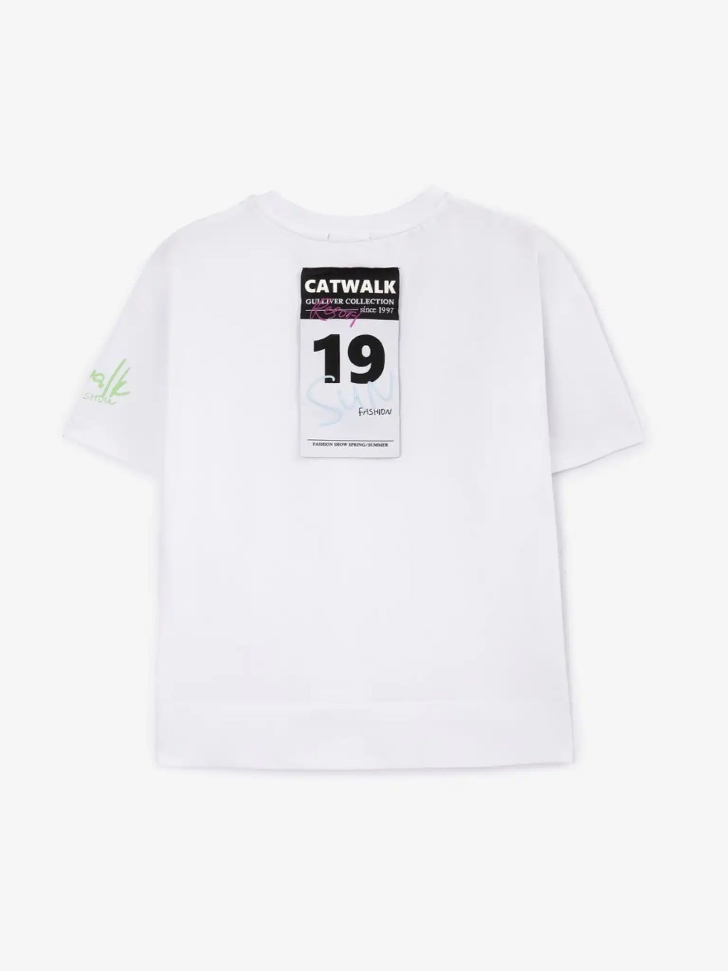 Tricou cu siluetă oversize și broderie, Gulliver