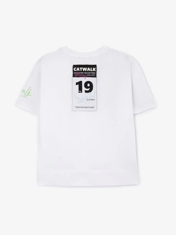 Tricou cu siluetă oversize și broderie, Gulliver