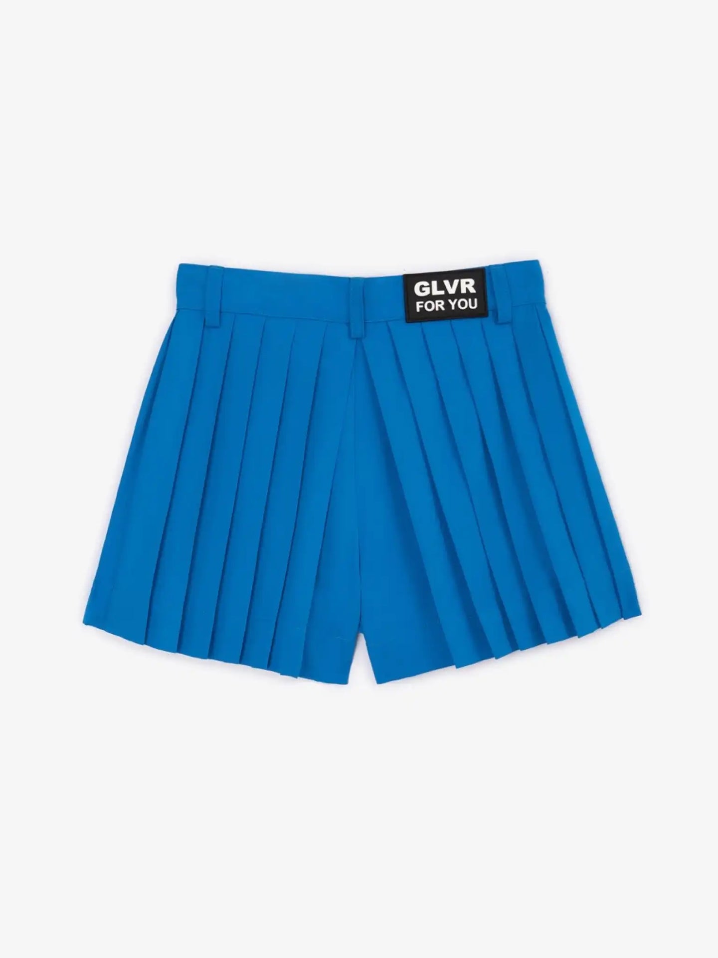 Pantaloni scurți plisati în nuanță modernă de albastru cobalt, Gulliver