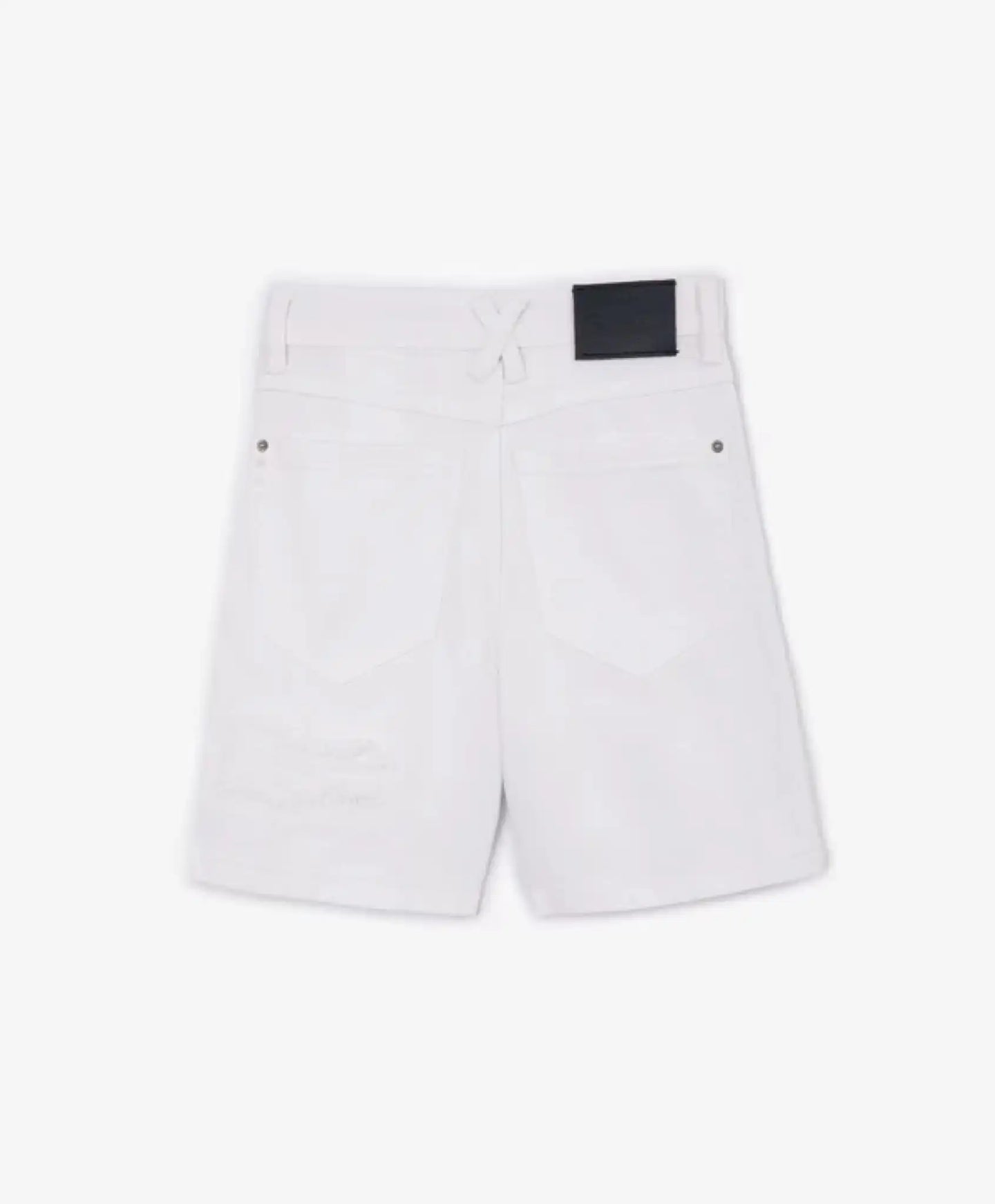 Pantaloni scurți din denim alb, cu efect de deteriorare, pentru băiat, Gulliver