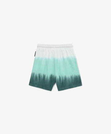 Pantaloni scurți tricot alb cu efect tie-dye, pentru băiat, Gulliver