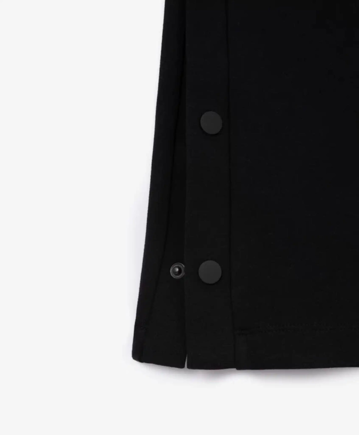 Pantaloni tricot cu nasturi pe cusăturile laterale, negri, pentru fată, Gulliver