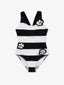 Costum de baie raiat cu elemente decorative voluminoase, Gulliver