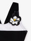 Costum de baie raiat cu elemente decorative voluminoase, Gulliver