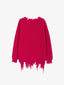 Pulover oversize, cu efect de deteriorare, Gulliver