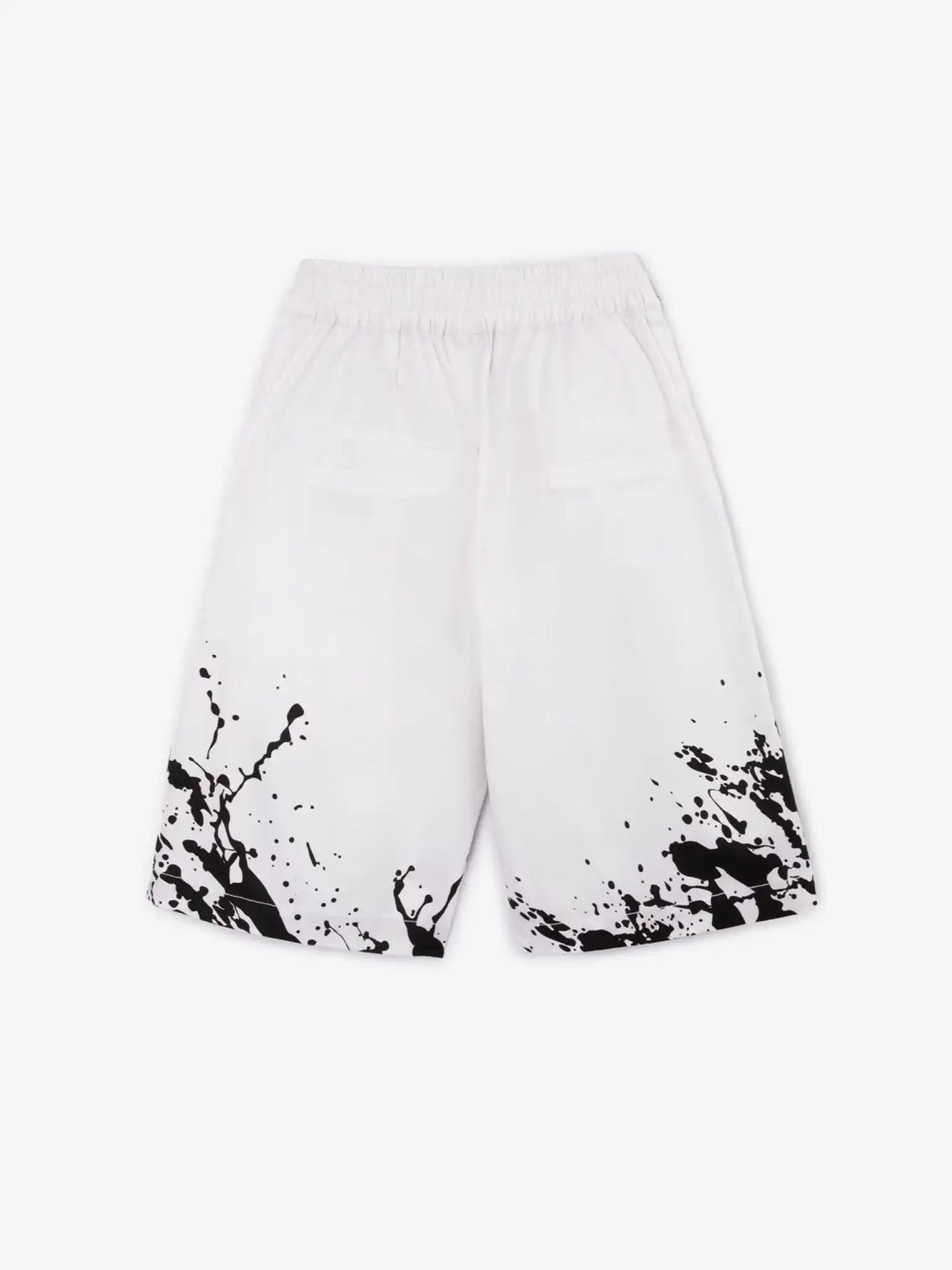 Pantaloni scurți din poplin cu decorațiuni negre, Gulliver