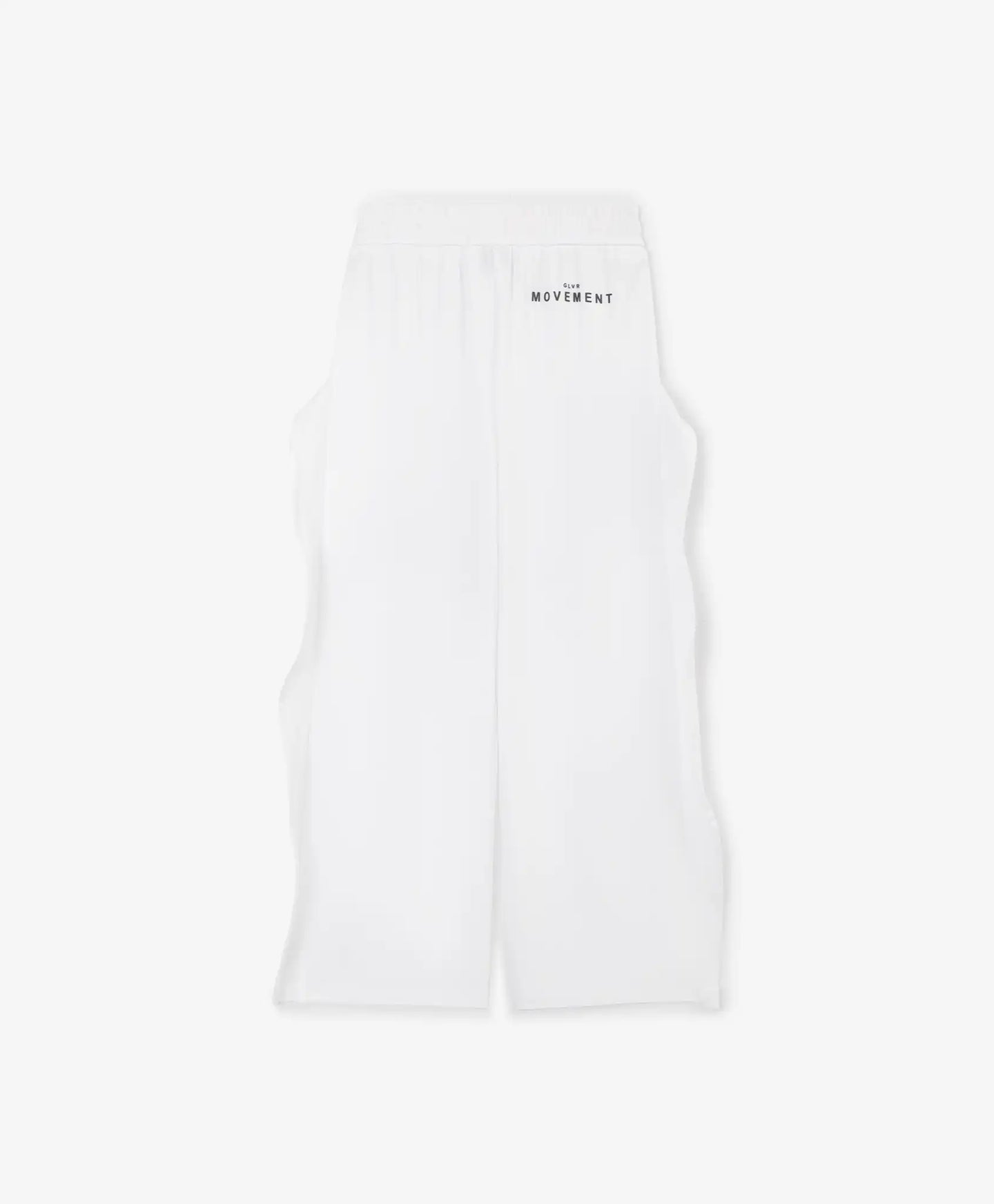 Pantaloni tip „tub” pentru fată, din tricot, cu detalii detașabile, albi, Gulliver