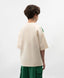 Tricou oversize pentru băiat, crem, cu imprimeu, Gulliver