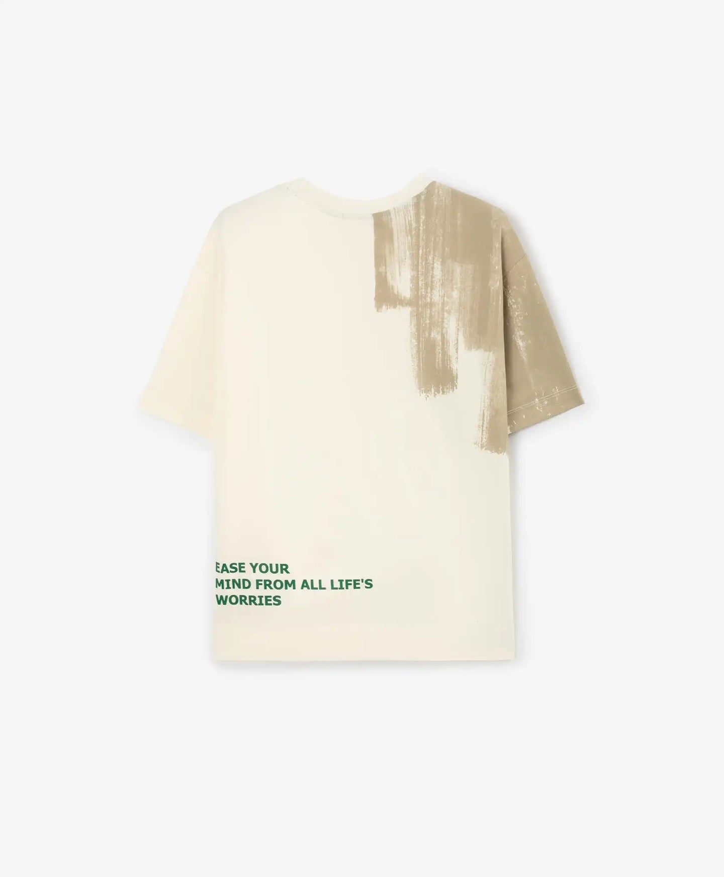 Tricou oversize pentru băiat, culoare lăptoasă, cu imprimeu, Gulliver