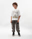 Tricou oversize pentru băiat, alb, cu imprimeu, Gulliver