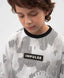 Tricou oversize pentru băiat, alb, cu imprimeu, Gulliver