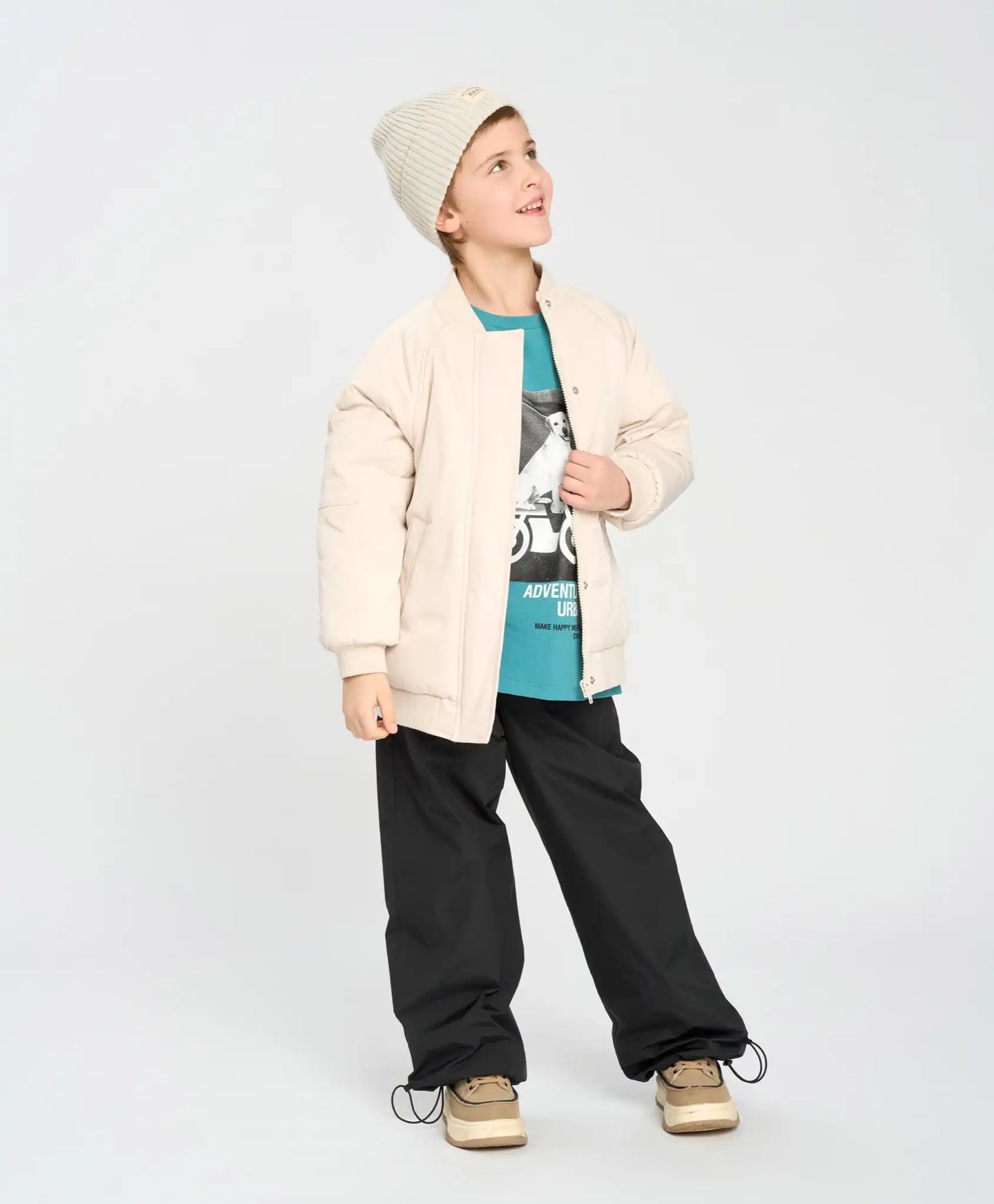 Pantaloni jogger cu șnur de ajustare – unisex, Button Blue