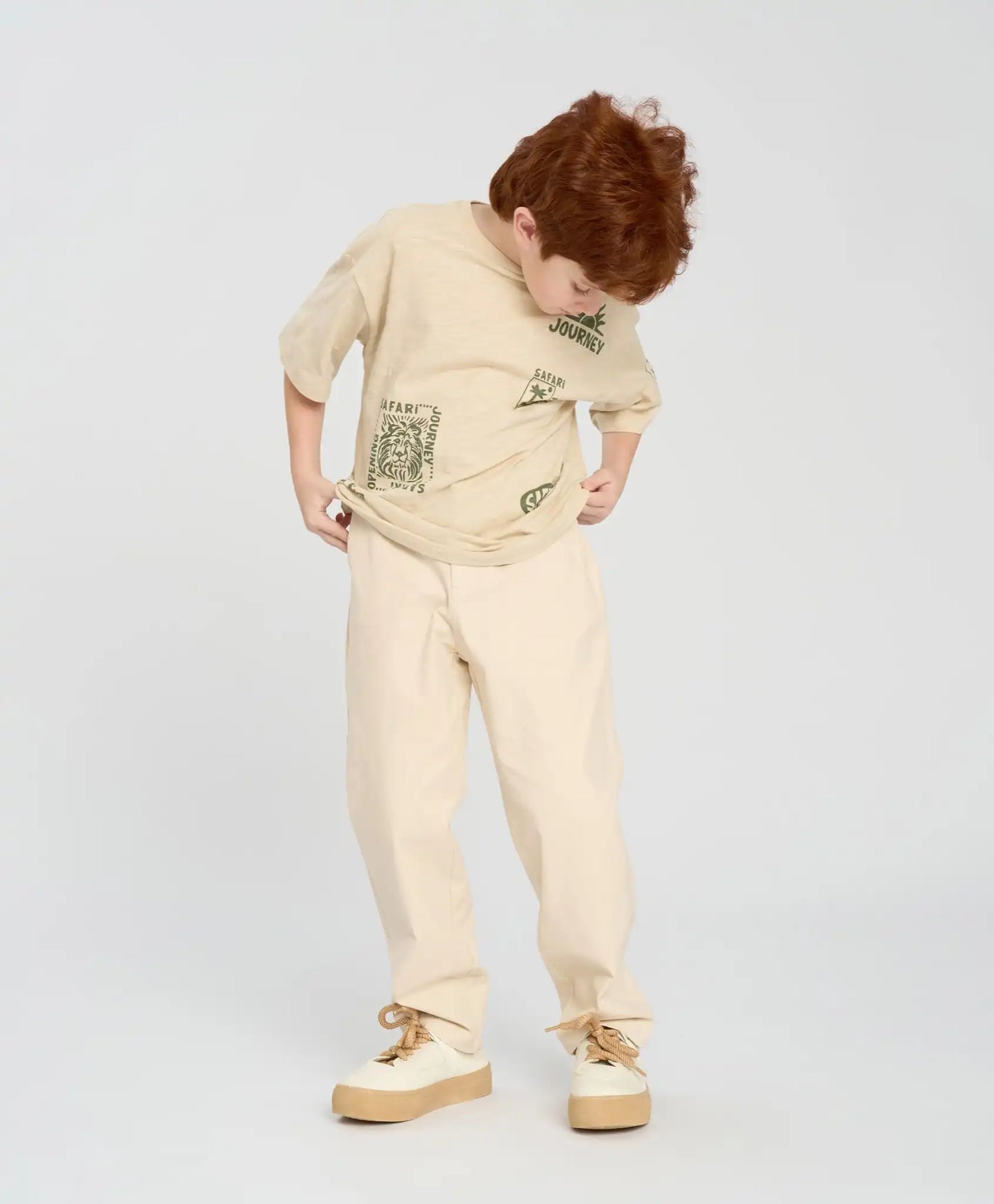 Pantaloni chino pentru băieți și fete, din twill, Button Blue