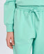 Pantaloni scurți drepți pentru copii, bazați, cu talie elastică, verzi, Button Blue
