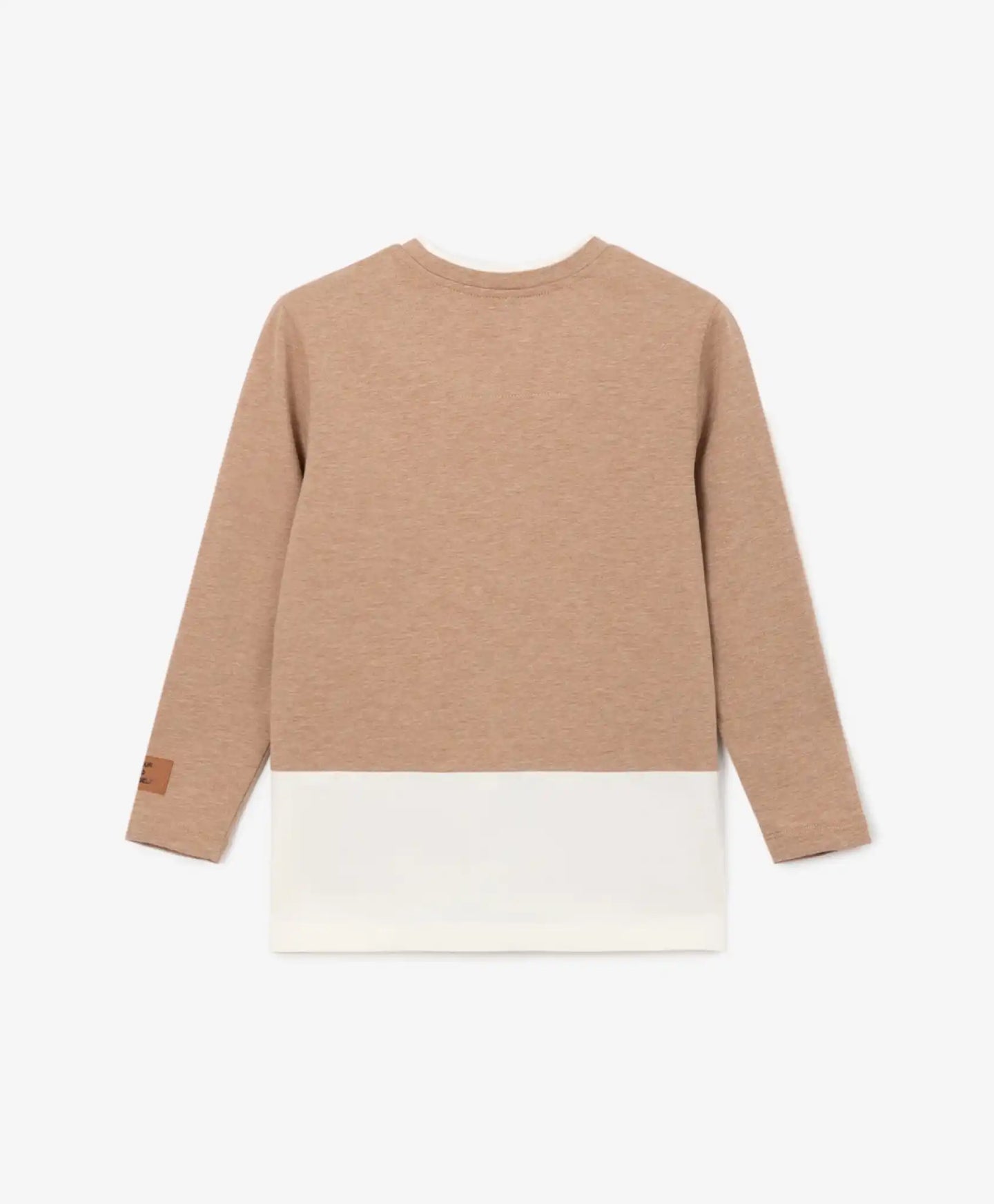 Bluza cu mâneci lungi din tricot melanj maro Gulliver