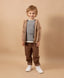 Cardigan tricotat cu glugă, maro, Gulliver
