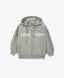 Hoodie deschis din material fleece cu imprimeu gri pentru fete Gulliver