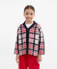 Cardigan tricotat în carouri, multicolor, pentru fată, Gulliver