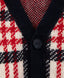 Cardigan tricotat în carouri, multicolor, pentru fată, Gulliver