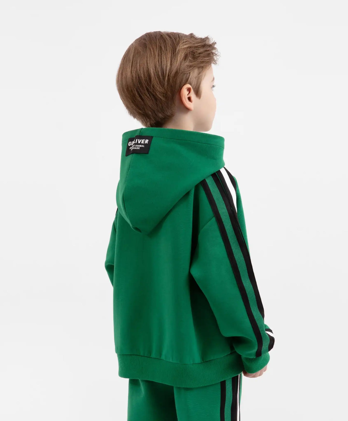 Hoodie oversized din tricot verde pentru băieți Gulliver