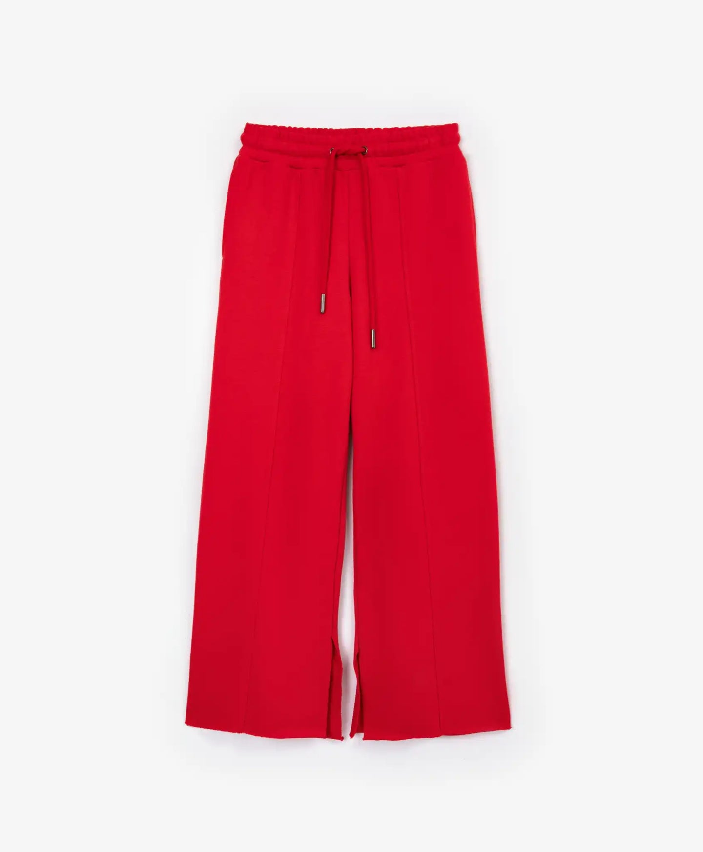 Pantaloni largi din footer, cu tăieturi, roșii, pentru fată, Gulliver