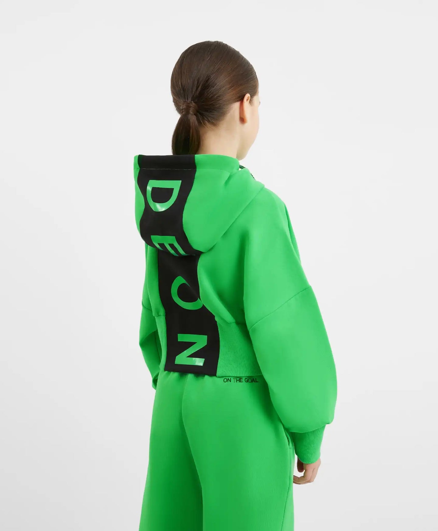 Hoodie din tricot verde pentru fete Gulliver