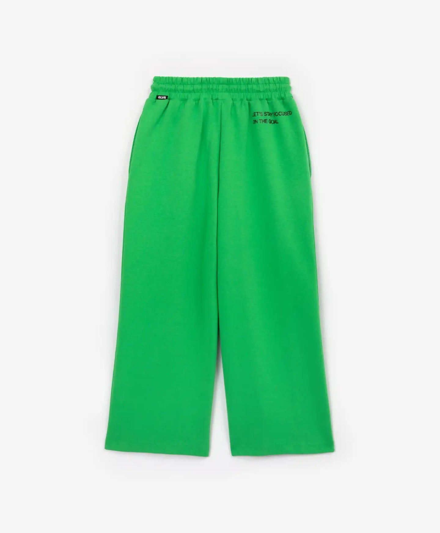 Pantaloni tricot largi, verzi, pentru fată, Gulliver