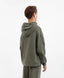 Hoodie oversized din material fleece cu broderii în culoare kaki pentru băieți Gulliver