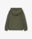 Hoodie oversized din material fleece cu broderii în culoare kaki pentru băieți Gulliver