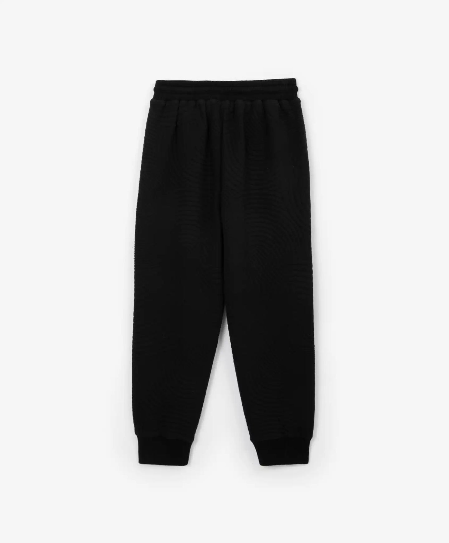 Joggeri tricot, cu imprimeu, negri, pentru băiat, Gulliver