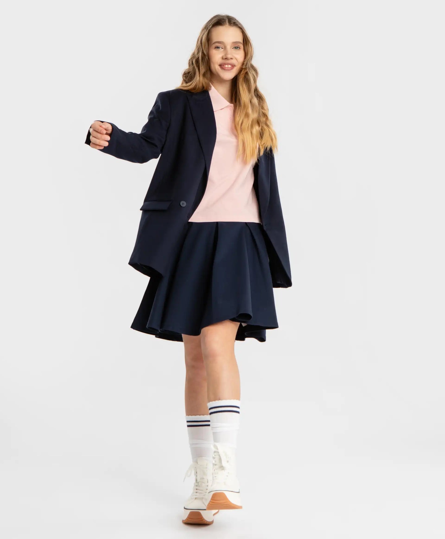 Sacou BUTTON BLUE