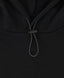 Hoodie cu buzunar mare și glugă negru pentru băieți Button Blue