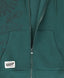 Hoodie căptușit cu fermoar, glugă și imprimeu verde pentru băieți Button Blue