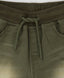 Pantaloni din denim, cu talie elastică și efect de uzură, verzi, pentru băiat, Button Blue
