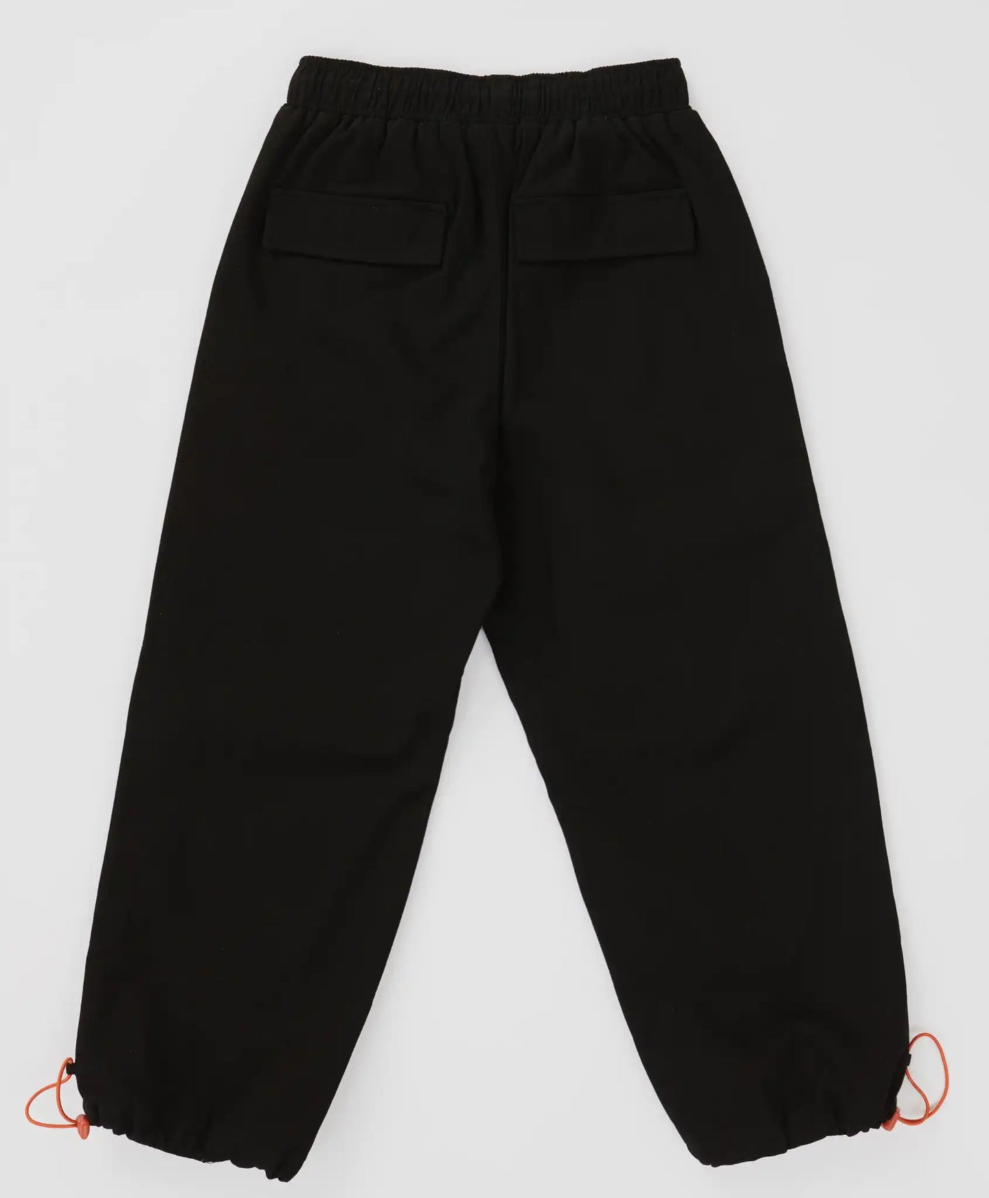Pantaloni cu pliuri și ajustare a lățimii cracilor, negri, pentru băiat, Button Blue