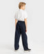 Pantaloni banana, cu pliuri, albaștri, Button Blue