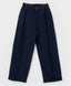 Pantaloni banana, cu pliuri, albaștri, Button Blue
