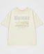 Tricou cu mâneci scurte și imprimeu crem pentru fete Button Blue