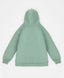 Hanorac oversized cu glugă și imprimeu verde pentru fete Button Blue