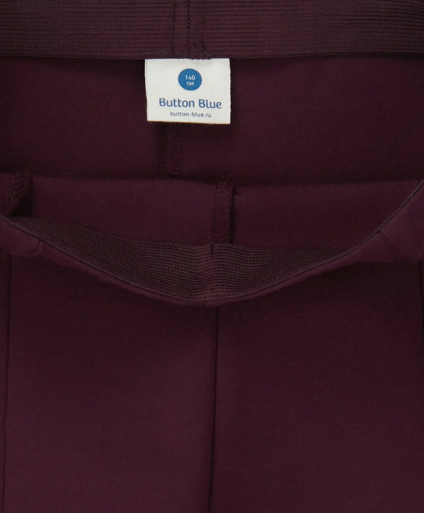Pantaloni tricot bootcut, cu tăieturi frontale, mov, pentru fată, Button Blue