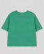 Tricou cu mâneci scurte și imprimeu verde pentru fete Button Blue