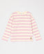 Longsleeve cu dungi multicolore pentru fete Button Blue