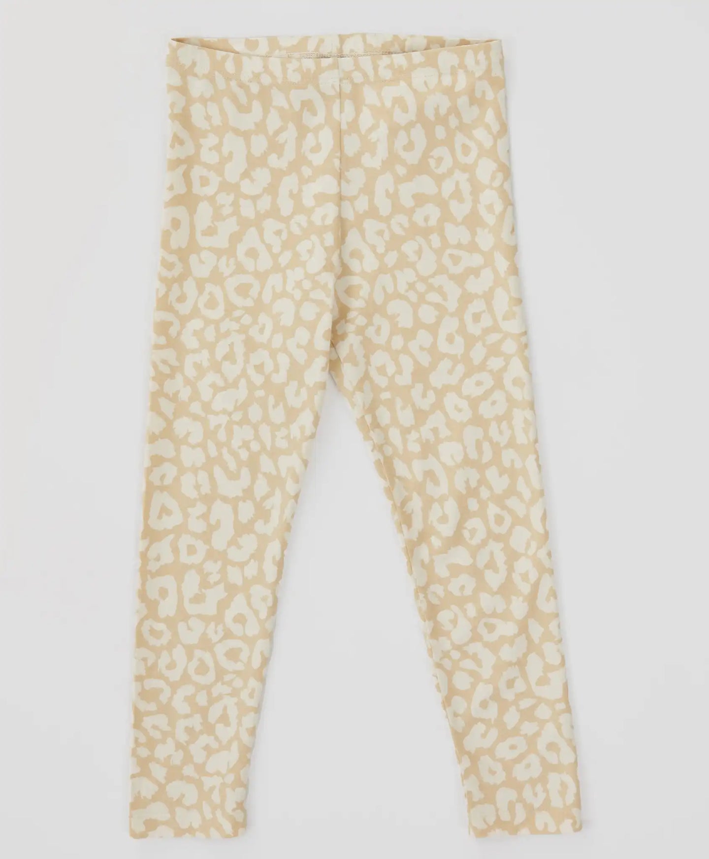 Colanți cu imprimeu animal print, bej, pentru fată, Button Blue